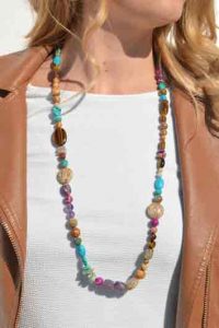 Gemstone Necklace by Kat Atkins